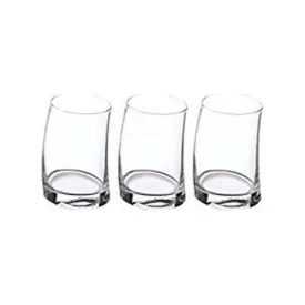 Lot de 6 Verres à Eau - 6 - Transparent - Design Penché
