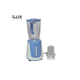 ILUX : Blender & Gringer LX-328 - 2 En 1 - 2 Vitesses - 300W - Blanc/Bleu