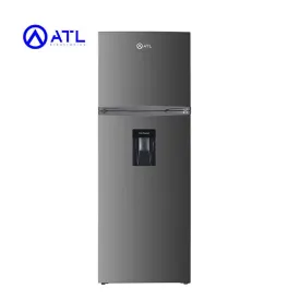 ATL REFRIGERATEUR : ATL-2D340D 324L - 02 PORTES - INOX&SILVER - + DISTRIBUTEUR D'EAU (GRIS)