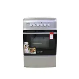ILUX : Cuisinière - Gaz 4 Feux 5055 - Inox   Gris