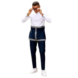 Tunique Homme Manche Longue Avec Boubou Naija