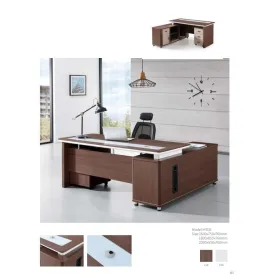 BUREAU DIRECTEUR : Ensemble de mobilier de bureau personnel (taille 1600x750x760mm 1800x850x760mm)