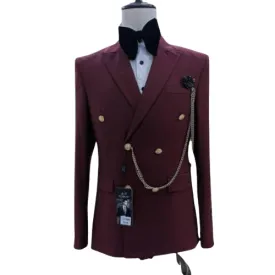 Costume  02 Pieces Croise (Rouge Pour Homme )