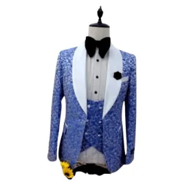 Costume  Pour Homme 03 Pieces - Bleu