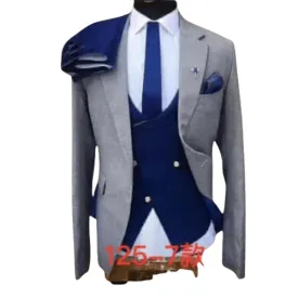 ​Costume  03 Pieces  (Gris  Pour Homme )