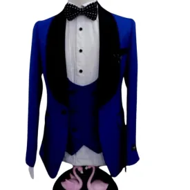Costume  Pour Homme 03 Pieces  Bleu
