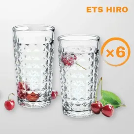 LOT DE 6 PIECES de Verres à Eau / Jus