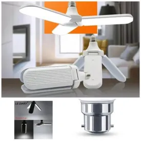 Ampoule LED 40W Technologie Led Sous forme ventilateur. (équiv 200W)B22 Blanc