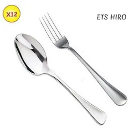 Lot De 12 Couverts durable et facile à entretenir ( 6 Cuillères Et 6 Fourchettes )