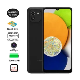 Samsung Galaxy A03 - 4G - 6.5" - 3Go - 32Go - 48Mpx - 5000 MAh - Rouge
