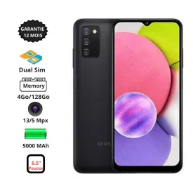 Samsung A04s - 4G - Dual Sim - 6,5" - 3/32Go - 13/5 Mpx - Noir