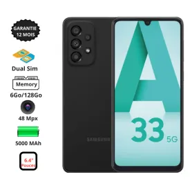 Samsung Galaxy A33 - 6.4" - 5G - 6/128Go - 48mpx - 2xSim
