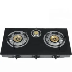 Ilux : Réchaud À Gaz Vitré – GS-8100 – 3 Feux