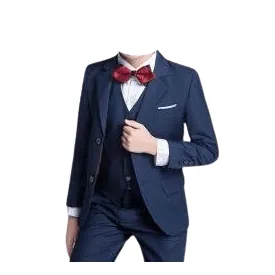 ​​Costume : Enfants 3 PIÈCES Smoking - Bleu ( 01 a 17 ans)