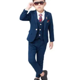 ​Costume : Enfants 3 PIÈCES Smoking -Bleu nuit