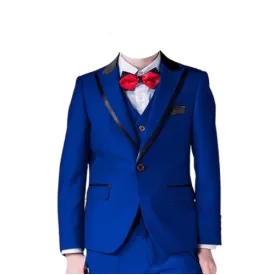 Costume : Enfants 3 PIÈCES Smoking - Bleu  ( 01 a 17 ans)