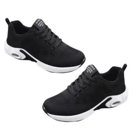 Baskets populaires respirantes pour femme - Noir