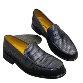 MOCASSIN Homme : En Cuir -NOIR