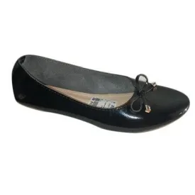 Chaussures Femmes Ballerines En Doux Cuir - Noir