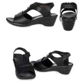 Sandales d'été pour femmes, chaussures confortables, cheville creuse, bouche de poisson, semelle souple