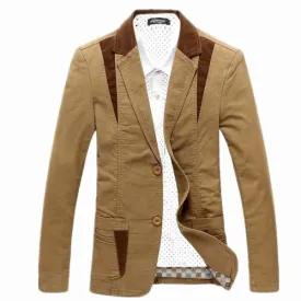Blazer décontracté pour Homme, manteau surdimensionné, à la mode, coupe cintrée Couleur KAKI