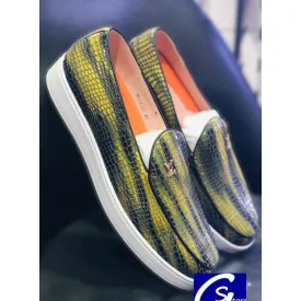 ​Chaussure Pour Hommes - Jaune