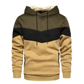 Sweat à capuche à manches longues pour homme, sweat-shirt de marque, de haute qualité, à la mode - Multicolore