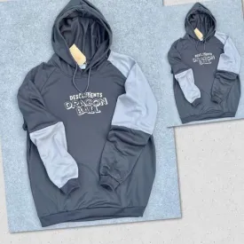 sweat à capuche brodé pour homme, vêtement à la mode - Gris