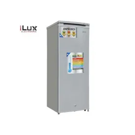 Ilux : Congélateur Vertical ILCV230 - 170 L - 6 Tiroirs - Inox - Garantie 6 Mois -Gris