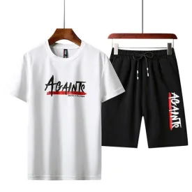 Ensemble 2 pièces Short + T-shirt - Blanc/Noir
