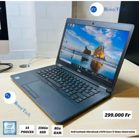 Dell Latitude Ultrabook e7470 Core™ i7 avec 256Go SSD et 8Go Ram