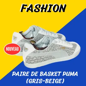 Paire de BASKET PUMA (GRIS-BEIGE)