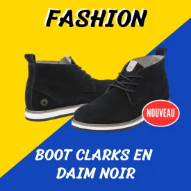 Boot Clarks en daim Noir