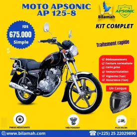 APSONIC AP125-8 - Noir