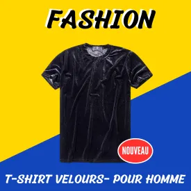 T-Shirt Velours- Pour Homme