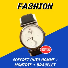 COFFRET CHIC HOMME : MONTRTE + BRACELET